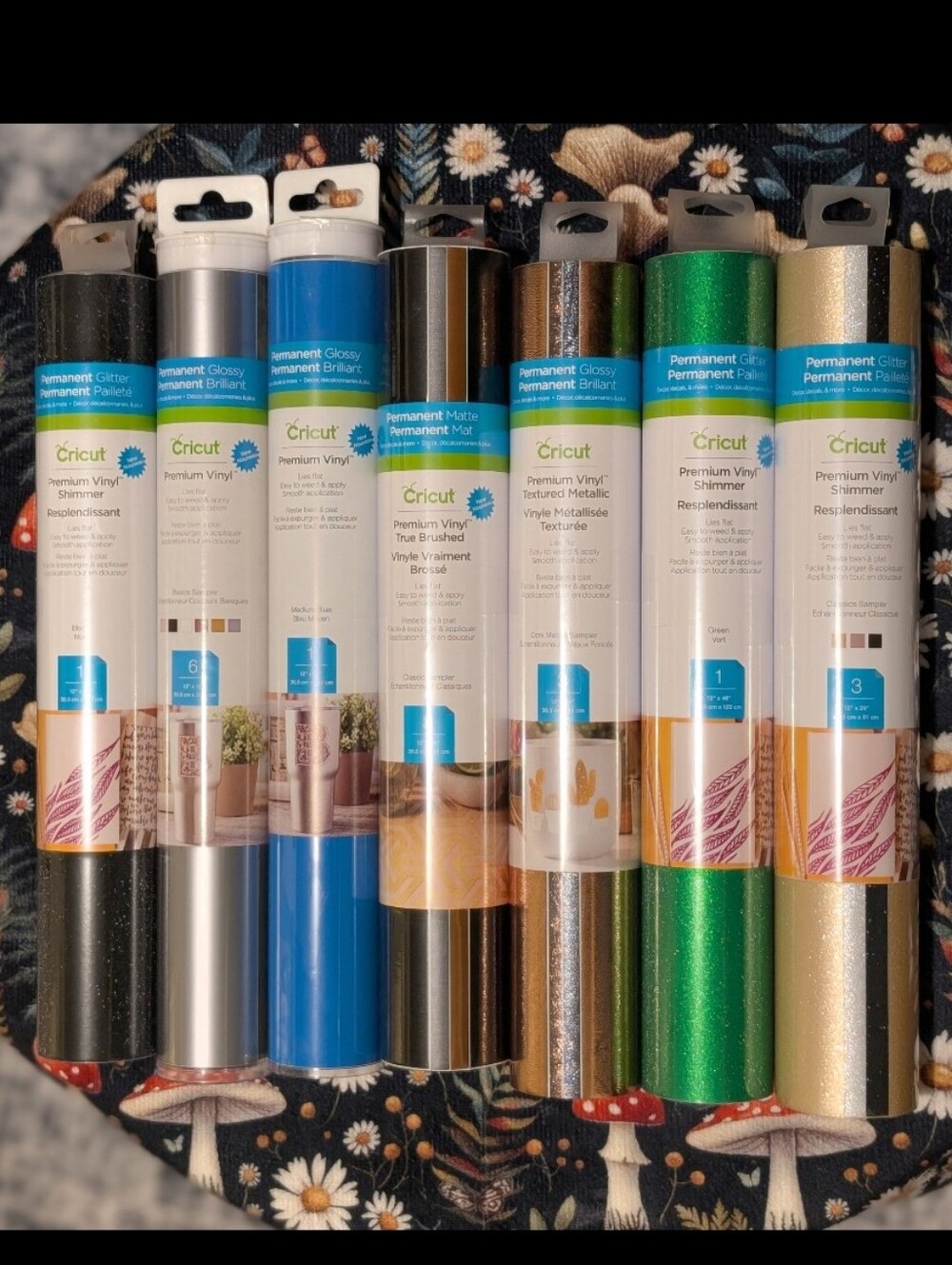 🆕 Cricut Bundle Of Premium Permanent Assorted Vinyl Rolls